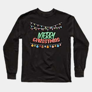 Merry Christmas Happy Holiday Long Sleeve T-Shirt